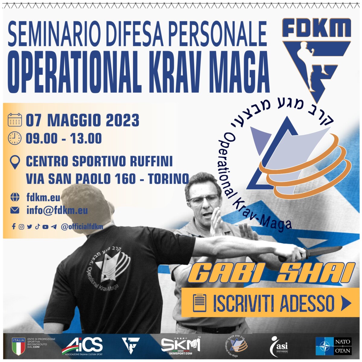 Seminario Operational Krav Maga Gabi-Shai Torino 7 Mag 2023