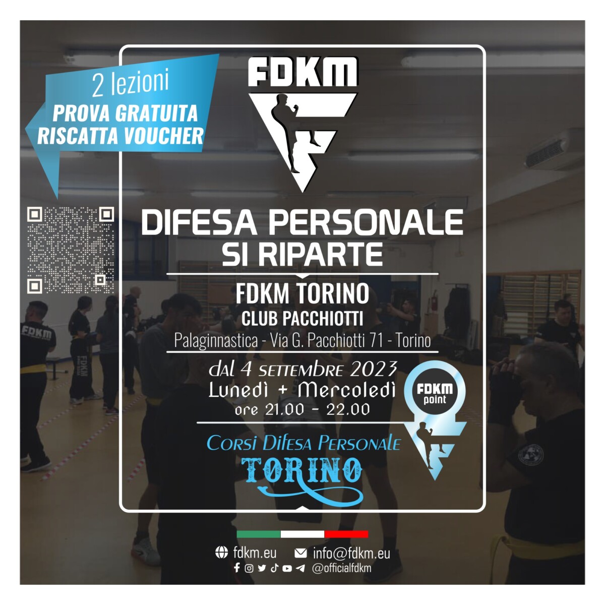 FDKM Torino Club Pacchiotti si riparte 4 Settembre 2023