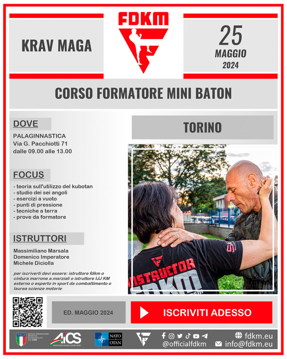 Corso Formatore Mini Baton Torino 25 Maggio 2024