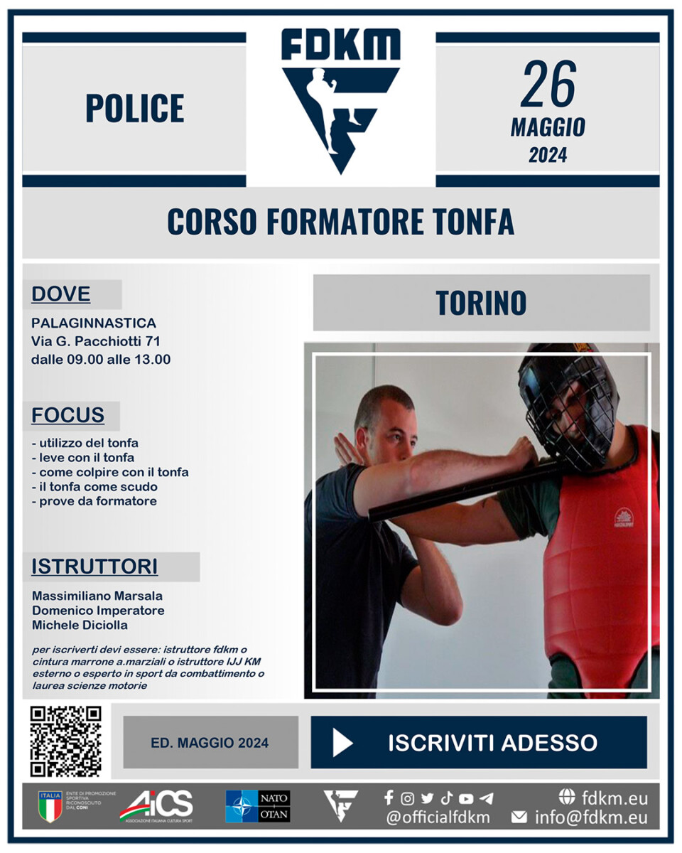 Corso Formatore Tonfa Torino 26 Maggio 2024
